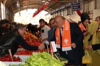 EROL ŞAHİN - Pazaryerine 100 Kişiyle Girdi Alışveriş Yaptı