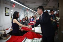 8 MART DÜNYA KADINLAR GÜNÜ - Sandal'dan Dünya Kadınlar Günü'nde Tekstil İşçilerine Ziyaret