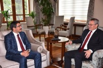AHMET DENIZ - Başkan Çelik'ten İlk Resmi Ziyaret Vali Deniz'e