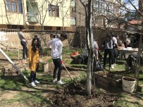 ADEM GÜNEŞ - Öğrenciler Emekli Öğretmenin Bahçe Düzenlemesini Yaptılar