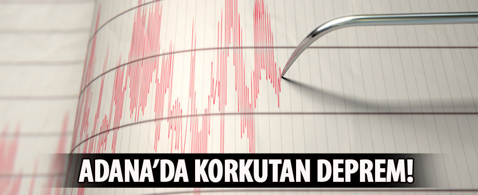 Adana'da 3.5 büyüklüğünde deprem