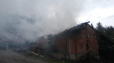 Kastamonu'da Yıldırım Düşmesi Sonucu Yangın Çıktı