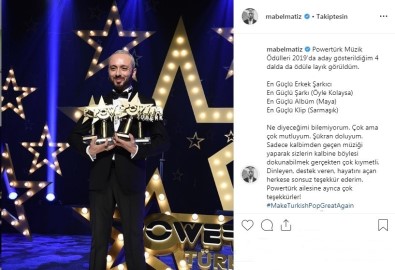 Powertürk Müzik Ödülleri'ne Mabel Matiz Damga Vurdu