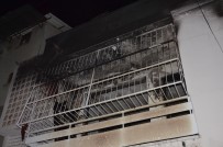 ELEKTRİK AKIMI - Adana'da Bir Ev Çıkan Yangından Dolayı Kullanılamaz Hale Geldi