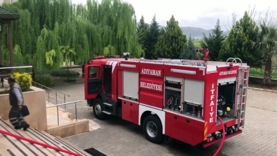 Adıyaman'da Lisenin Spor Salonunda Yangın