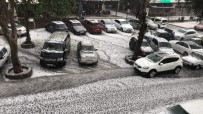 KARDAN ADAM - İzmir Tire'de Kar Gibi Dolu Yağdı