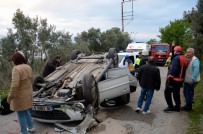 Mudanya'da Takla Atan Araçta Can Pazarı