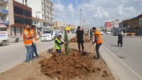 Silopi'de İpekyolu Refüj Çalışmaları Devam Ediyor