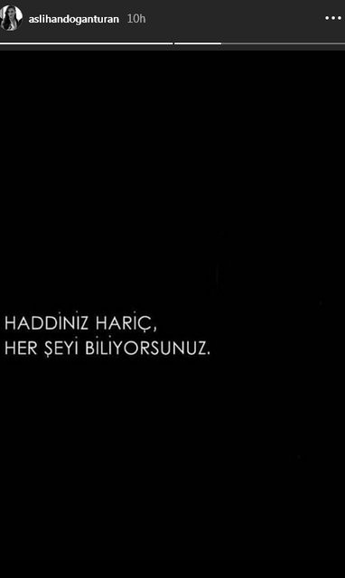 Arda Turan'ın eşi Aslıhan Doğan Turan: Haddiniz hariç her şeyi biliyorsunuz!