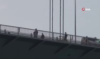 İNTIHAR - Köprüdeki İntihar Girişimi Havadan Görüntülendi