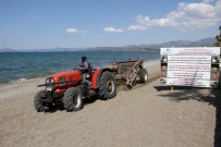 CARETTA CARETTA - Çalış Plajı Caretta Carettalar İçin Temizleniyor