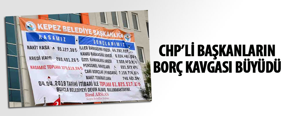 CHP’li başkanların borç kavgası büyüdü