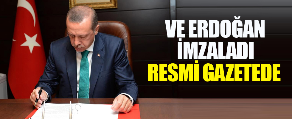 Cumhurbaşkanı Erdoğan 9 üniversiteye rektör atadı