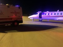 AMBULANS UÇAK - Doğudan Batıya Bin 374 Kilometrelik Jet Nakil