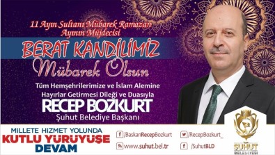 Başkan Bozkurt'tan Berat Kandili Mesajı