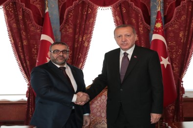 Cumhurbaşkanı Erdoğan el-Meşri'yi kabul etti