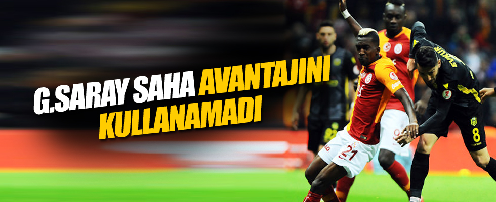 Galatasaray final için avantajı kaptırdı!