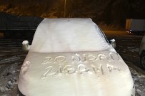 ZIGANA DAĞı - Kar Yağışı Zigana Dağı Geçidinde Ulaşımı Aksattı