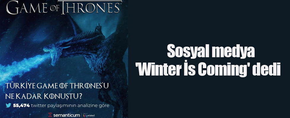 Sosyal medya 'Winter İs Coming' dedi