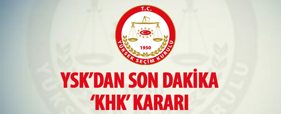 YSK'dan AK Parti'nin itirazına ret: KHK ile ihraç edilenler oy kullanabilir