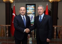 KARA KUVVETLERİ KOMUTANI - Akar Ve Çavuşoğlu Bir Araya Geldi