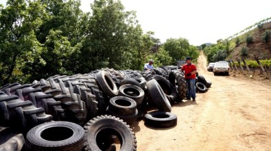 Atık Araç Lastikleriyle İstinat Duvarı