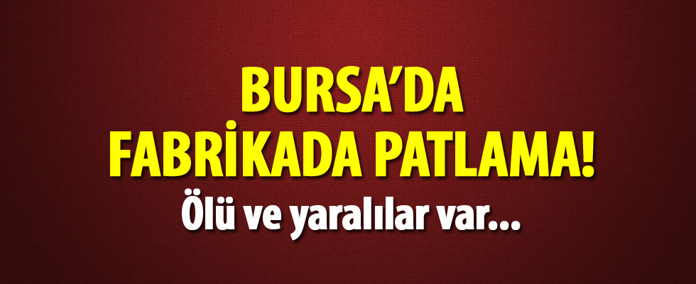 Bursa'da sanayi sitesinde patlama ve yangın: 2 ölü 3 yaralı