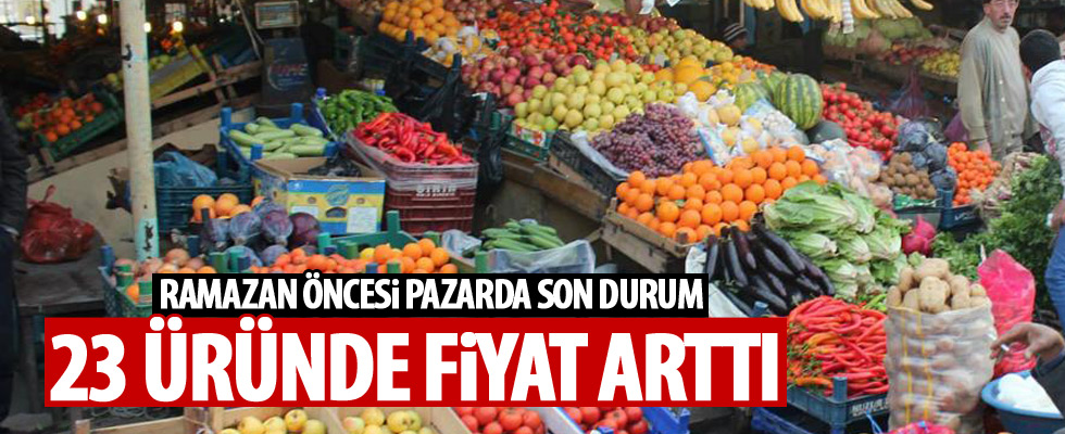 23 üründe fiyat arttı