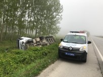 TIR ŞOFÖRÜ - Tır Şarampole Devrildi Açıklaması 1 Yaralı