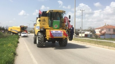 Yerköy'de Biçerdöverler Hasat İçin Yola Çıktı