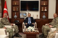 ALİ HAMZA PEHLİVAN - 3. Ordu Komutanı Orgeneral İsmail Serdar Savaş, Vali Pehlivan'ı Ziyaret Etti