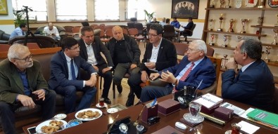 Eski Bakan Altınkaya'dan Başkan Özcan'a Ziyaret