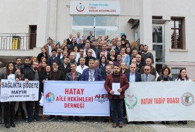 Hatay'da 'Sağlıkta Şiddet' Protestosu