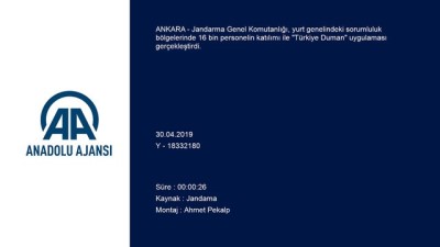 Jandarma'dan 'Türkiye Duman' Uygulaması