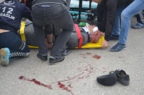BİLECİK DEVLET HASTANESİ - Bilecik'te Otomobilin Çarptığı Yaya Yaralandı