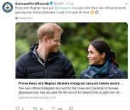 INSTAGRAM - Prens Harry Ve Düşes Meghan'ın Instagram Hesabı Dünya Rekoru Kırdı