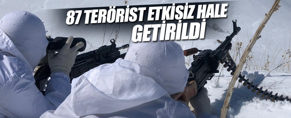 '84 terörist etkisiz hale getirildi