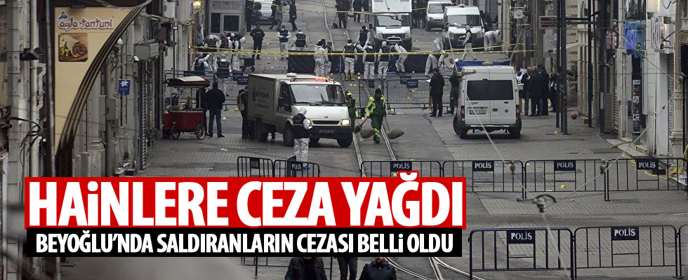 Beyoğlu'ndaki bombalı saldırı davasında karar