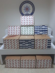 Elazığ'da Sahte Bandrollü 495 Karton Makaron Ele Geçirildi