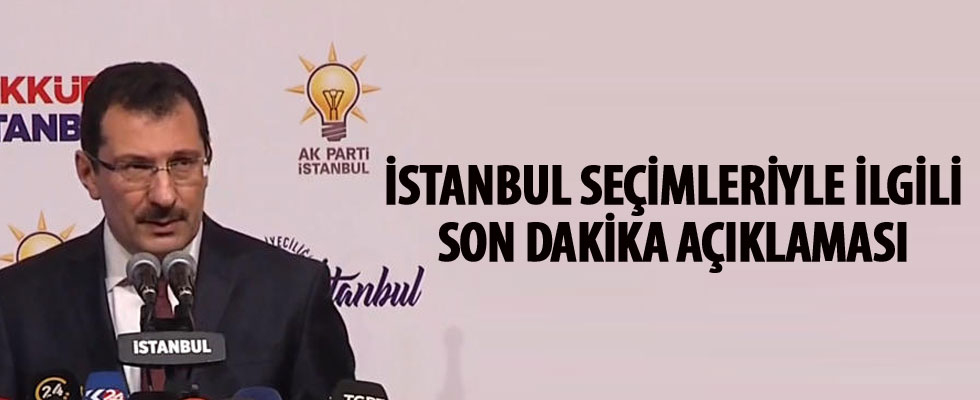 AK Parti’den İstanbul seçimleri ile ilgili son dakika açıklaması