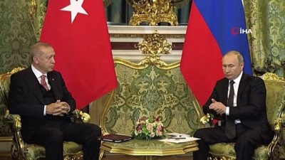 Cumhurbaşkanı Erdoğan İle Putin Bir Araya Geldi
