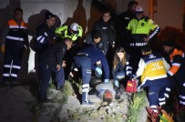 CEVIZLIBAĞ - E-5'Te  Zincirleme Trafik Kazası... Kazadan Bir Saat Sonra Temizlik İşçisi Tarafından Bulundu