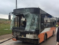 Gaziantep'te belediye otobüsü devrildi: 19 yaralı Haberi