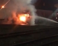 Kars'ta Tır Alev Alev Yandı