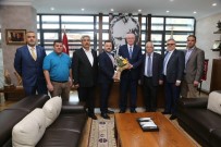 ODUNPAZARI - Eskişehir Bakkal Ve Bayiler Esnaf Odası'ndan Başkan Kazım Kurt'a Tebrik Ziyareti
