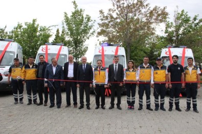 Karaman'a Gönderilen 7 Yeni Ambulans Göreve Başladı