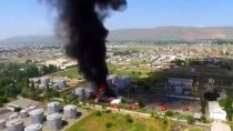 CELALABAD - Kırgızistan'ın Güneyinde Petrol Deposunda Yangın