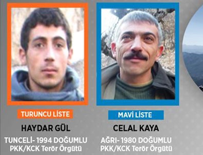 PKK'ya ağır darbe! Biri mavi, diğeri turuncu kategoride aranıyordu