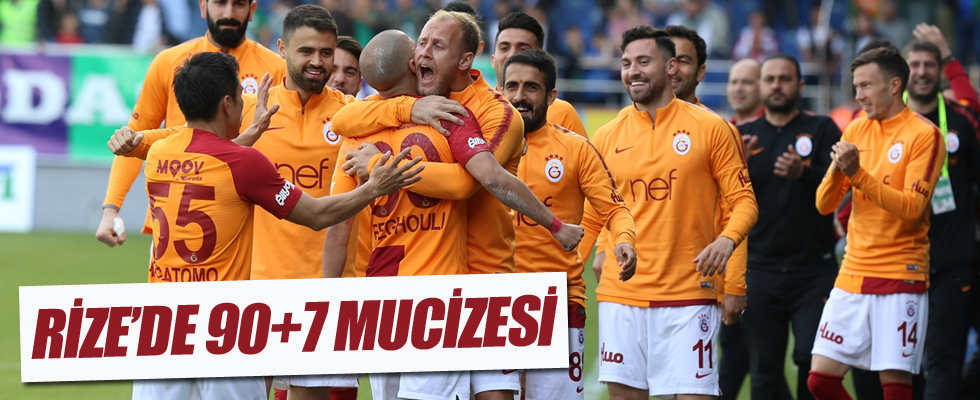 Galatasaray deplasmanda Ç.Rizespor'u yendi