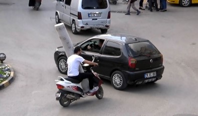 Kilis'te Motosikletler Yük Taşımak İçin Kullanılıyor